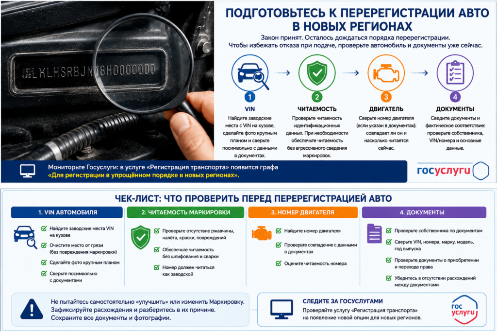 Перерегистрация автомобилей в новых регионах