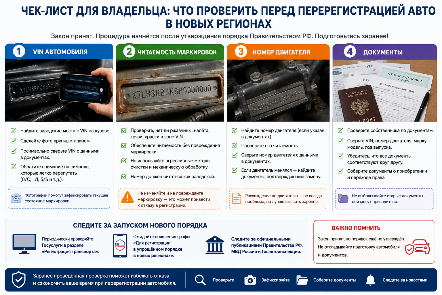 Перерегистрация автомобилей в новых регионах